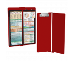 WhiteCoat Clipboard® Vertical - Red Medical Edition