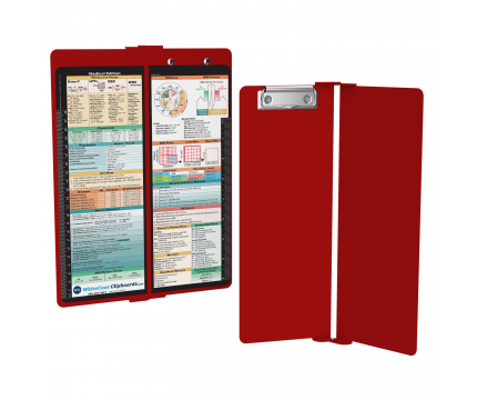 WhiteCoat Clipboard® Vertical - Red Medical Edition