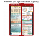 WhiteCoat Clipboard® Vertical - Red Medical Edition