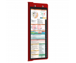WhiteCoat Clipboard® Vertical - Red Medical Edition