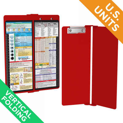 WhiteCoat Clipboard® Vertical - Red Nursing Edition