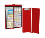 WhiteCoat Clipboard® Vertical - Red Nursing Edition