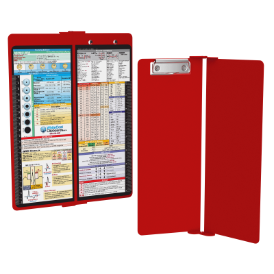 WhiteCoat Clipboard® Vertical - Red Nursing Edition