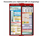 WhiteCoat Clipboard® Vertical - Red Nursing Edition