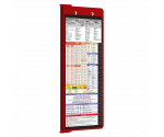 WhiteCoat Clipboard® Vertical - Red Nursing Edition