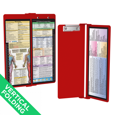 WhiteCoat Clipboard® Vertical - Red Occupational Therapy Edition