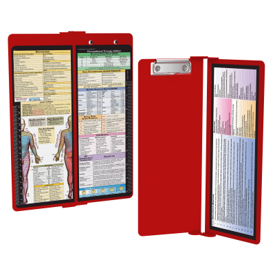 WhiteCoat Clipboard® Vertical - Red Occupational Therapy Edition