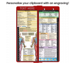 WhiteCoat Clipboard® Vertical - Red Occupational Therapy Edition