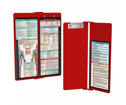 WhiteCoat Clipboard® Vertical - Red Occupational Therapy Edition