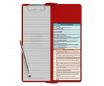 WhiteCoat Clipboard® Vertical - Red Occupational Therapy Edition