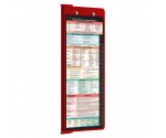 WhiteCoat Clipboard® Vertical - Red Occupational Therapy Edition