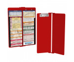 WhiteCoat Clipboard® Vertical - Red Pediatric Edition