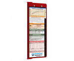 WhiteCoat Clipboard® Vertical - Red Pediatric Edition