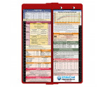 WhiteCoat Clipboard® Vertical - Red Pediatric Edition
