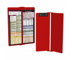 WhiteCoat Clipboard® Vertical - Red Pharmacy Edition