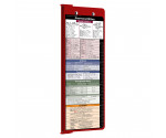 WhiteCoat Clipboard® Vertical - Red Pharmacy Edition