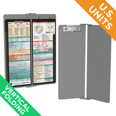 WhiteCoat Clipboard® Vertical - Silver Medical Edition