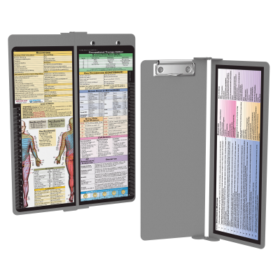 WhiteCoat Clipboard® Vertical - Silver Occupational Therapy Edition