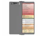 WhiteCoat Clipboard® Vertical - Silver Physical Therapy Edition