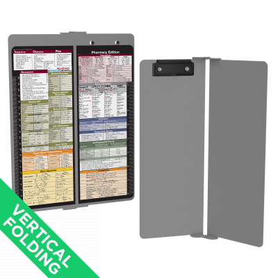 WhiteCoat Clipboard® Vertical - Silver Pharmacy Edition