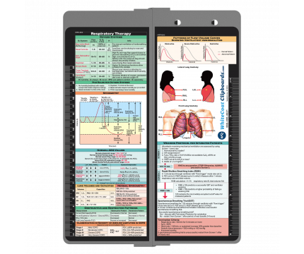 WhiteCoat Clipboard® Vertical - Silver Respiratory Edition WhiteCoat Clipboard® Vertical - Silver Respiratory Edition