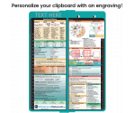 WhiteCoat Clipboard® Vertical - Teal Medical Edition