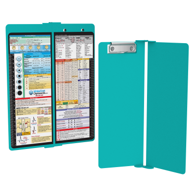 WhiteCoat Clipboard® Vertical - Teal Nursing Edition