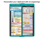 WhiteCoat Clipboard® Vertical - Teal Nursing Edition