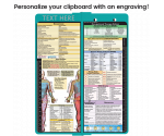WhiteCoat Clipboard® Vertical - Teal Occupational Therapy Edition