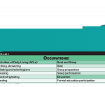 WhiteCoat Clipboard® Vertical - Teal Occupational Therapy Edition