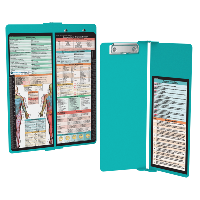 WhiteCoat Clipboard® Vertical - Teal Occupational Therapy Edition