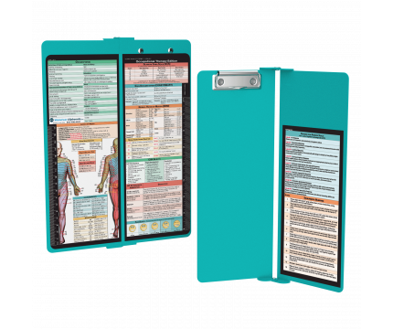 WhiteCoat Clipboard® Vertical - Teal Occupational Therapy Edition