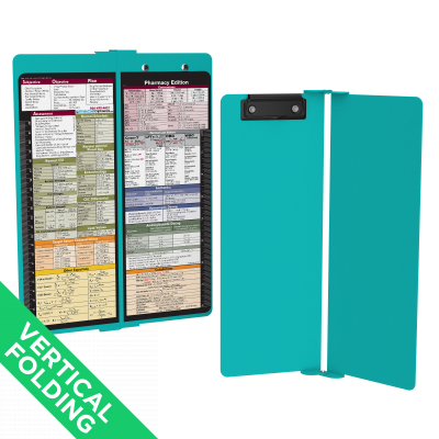 WhiteCoat Clipboard® Vertical - Teal Pharmacy Edition