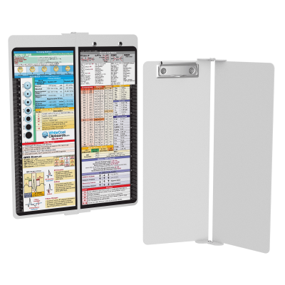 WhiteCoat Clipboard® Vertical - White Nursing Edition
