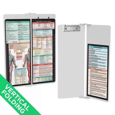 WhiteCoat Clipboard® Vertical - White Occupational Therapy Edition