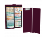 WhiteCoat Clipboard® Vertical - Wine Medical Edition