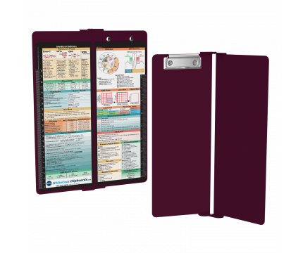 WhiteCoat Clipboard® Vertical - Wine Medical Edition