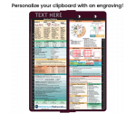 WhiteCoat Clipboard® Vertical - Wine Medical Edition