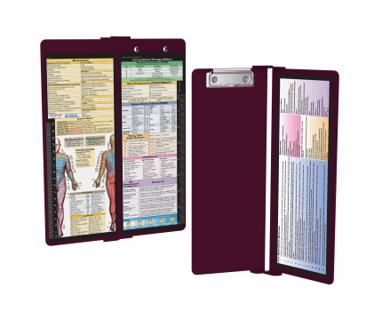 WhiteCoat Clipboard® Vertical - Wine Occupational Therapy Edition