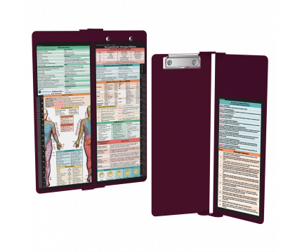 WhiteCoat Clipboard® Vertical - Wine Occupational Therapy Edition