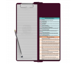 WhiteCoat Clipboard® Vertical - Wine Occupational Therapy Edition