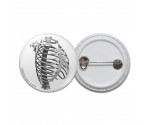 Vintage Ribcage Diagram Pinback Button