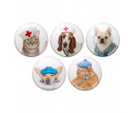Cats And Dogs Pinback Buttons