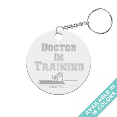 Doctor in Training Circle Keychain