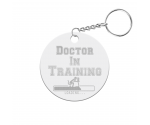 Doctor in Training Circle Keychain