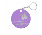 Spread Joy Not Germs Circle Keychain