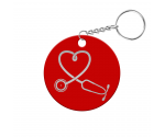 Steth Heart Circle Keychain
