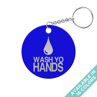 Wash Yo Hands Circle Keychain