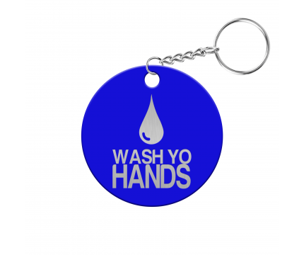 Wash Yo Hands Circle Keychain