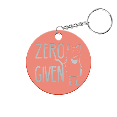 Zero Fox Given Circle Keychain